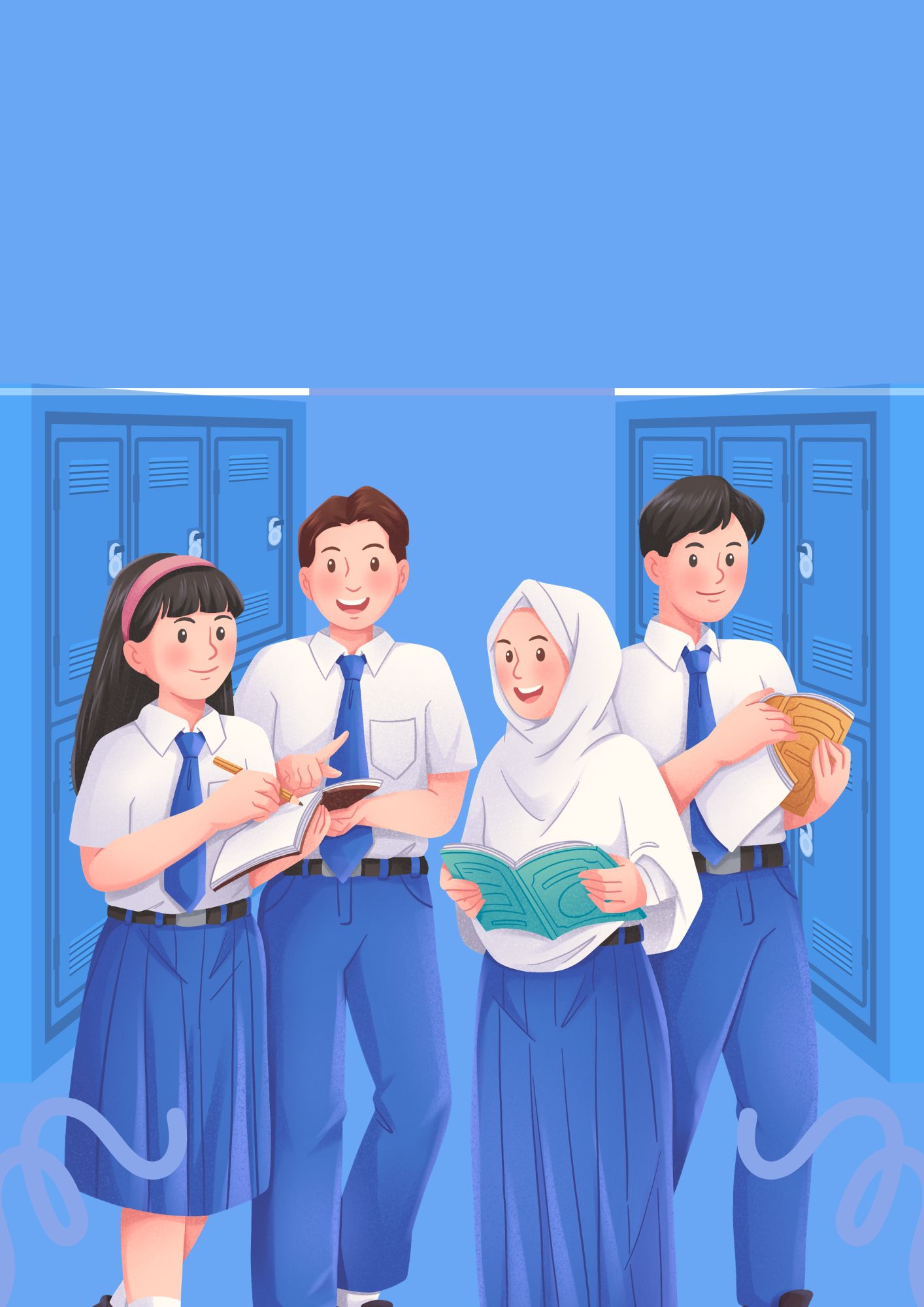 Ilustrasi siswa SMP Future Track